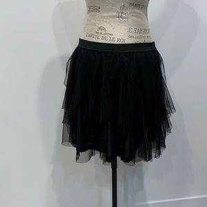 Black tulle skirt